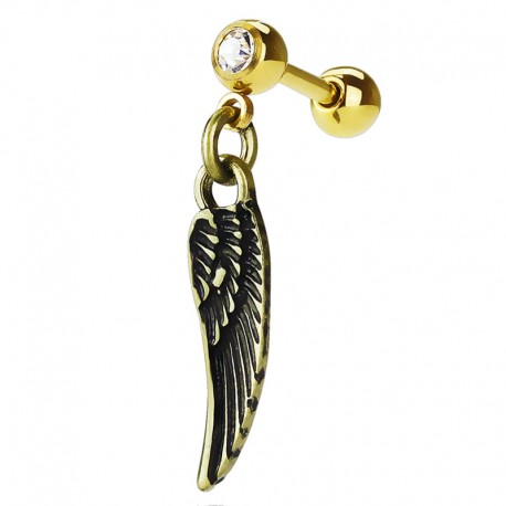 Kolczyk do ucha - wiszące skrzydło