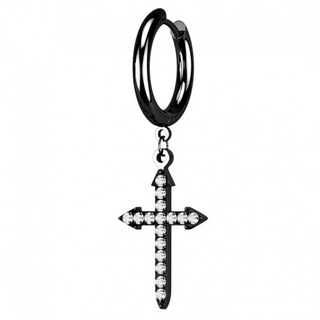 Clicker z kryształowym krzyżem PK508