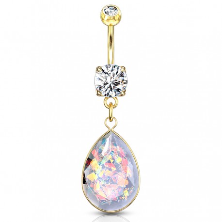 Kolczyk do pępka z łezką