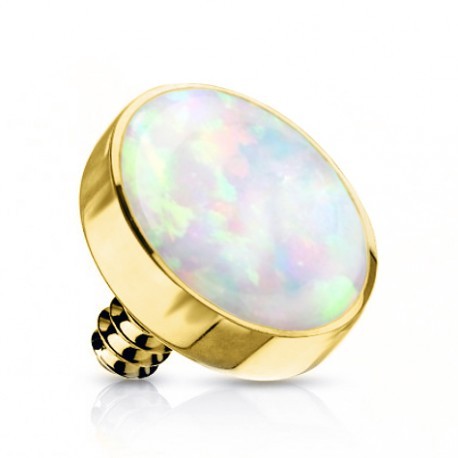 Nakrętka do kolczyka z opalem w oprawie