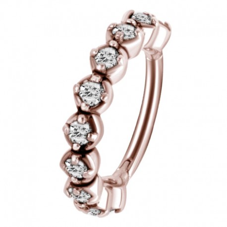 Clicker z białymi kryształkami PK575