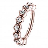 Clicker z białymi kryształkami