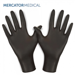 Rękawice nitrylowe bezpudrowe czarne