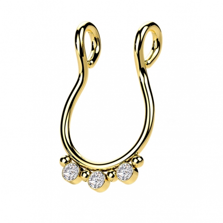 Fake do septum - z kryształkami