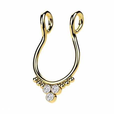 Fake do septum - z kryształkami