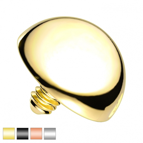 Tytanowa nakrętka półkula do kolczyka PI409