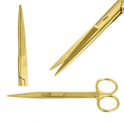 Złote nożyczki proste PA207 B