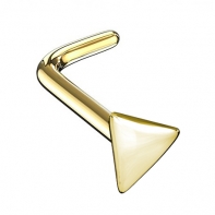 Kolczyk do nosa ze złota 14K z trójkątem