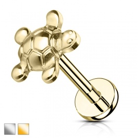 Labret z żółwiem - gwint wewnętrzny PW464