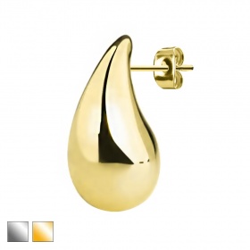 Sztyft z ozdobą w kształcie kropelki: srebro próba 925 KT604