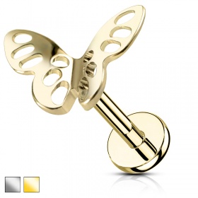 Labret ażurowy motylek PW487