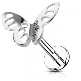 Labret ażurowy motylek