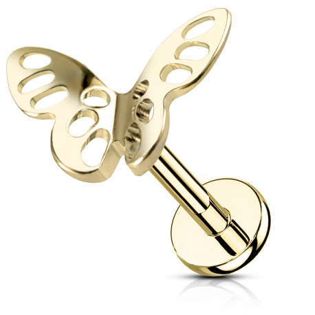 Labret ażurowy motylek