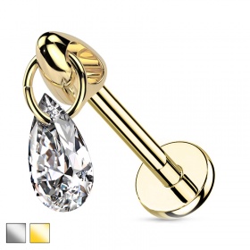 Labret wiszący kryształek PW4004