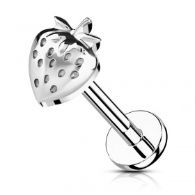 Labret z truskawką