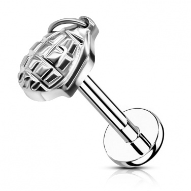Labret z granatem