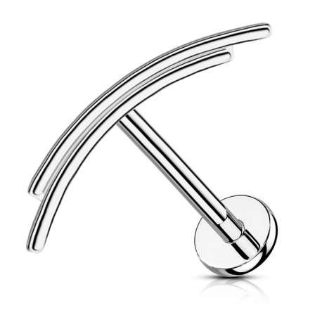 Labret z podwójną kreską