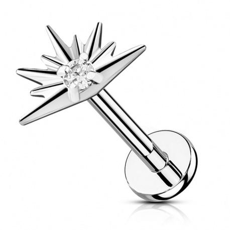 Labret z promienistą gwiazdą