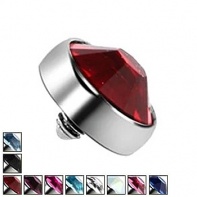 Nakrętka do kolczyka z fasetowanym kryształkiem