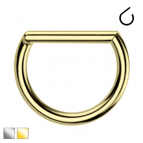 Kolczyk do nosa clicker d-ring PN422