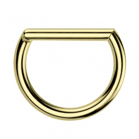 Kolczyk do nosa clicker d-ring