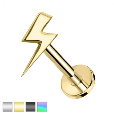 Labret błyskawica: tytan G23, gwint wewnętrzny PW4054