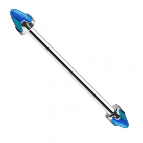 Sztanga industrial z opalowymi stożkami bullet, gwint zewnętrzny