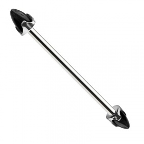 Sztanga industrial z opalowymi stożkami bullet, gwint zewnętrzny