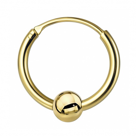 Kolczyk do ucha - Kółko z kulką
