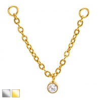 Łańcuszek pojedynczy kryształ