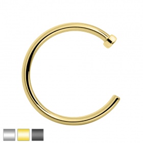 Kolczyk do nosa otwarte kółko ze stali chirurgicznej 316L PNS001