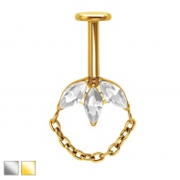 Labret do vertical helix z trzema markizami