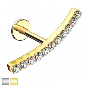 Labret z kryształowym łukiem PW556