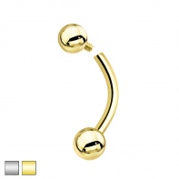 Tytanowy banan z kulkami - gwint wewnętrzny