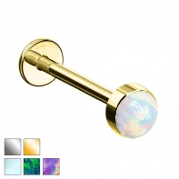 Labret z pojedynczym opalem