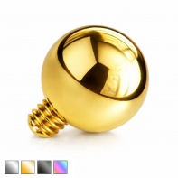 Tytanowa nakrętka kulka z gwintem zewnętrznym