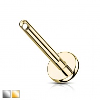 Tytanowy pręt labret z bocznym gwintem wewnętrznym