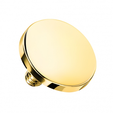 Złota (PVD) tytanowa nakrętka dysk z gwintem zewnętrznym