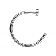 Tytanowy kolczyk do nosa - Otwarte kółko