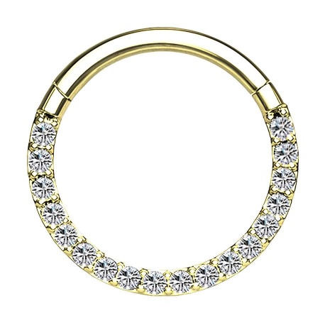 Tytanowy clicker z kryształkami