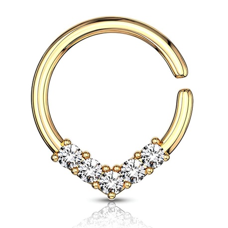 Kółko rozginane z kryształkami