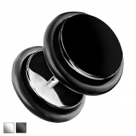 Stalowy kolczyk fake plug