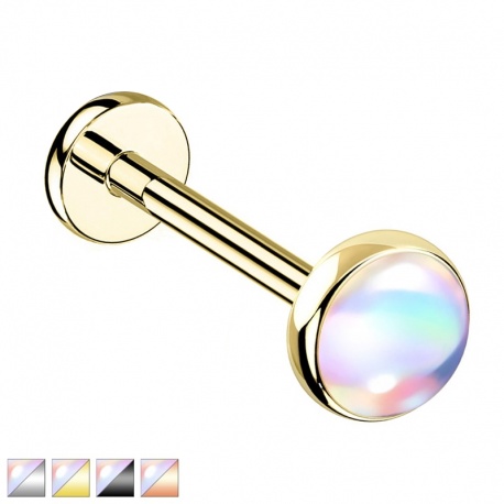 Labret z opalizującym kamieniem PW564