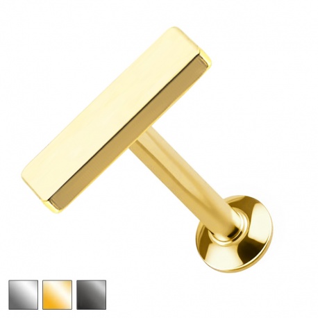 Labret z prostokątem - Gwint wewnętrzny PW540