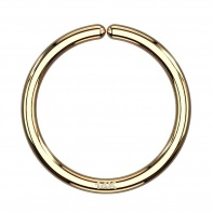 Rozginane kółko ze złota 14K