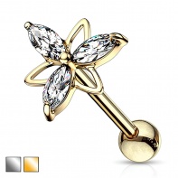 Kolczyk do ucha - Kwiatek