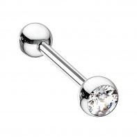 Kolczyk do języka - z kryształkiem