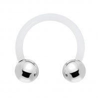 Podkówka z bioplastu z tytanowymi kulkami