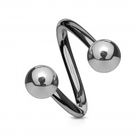 Twister z kulkami - srebrny