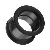 Czarny silikonowy tunel